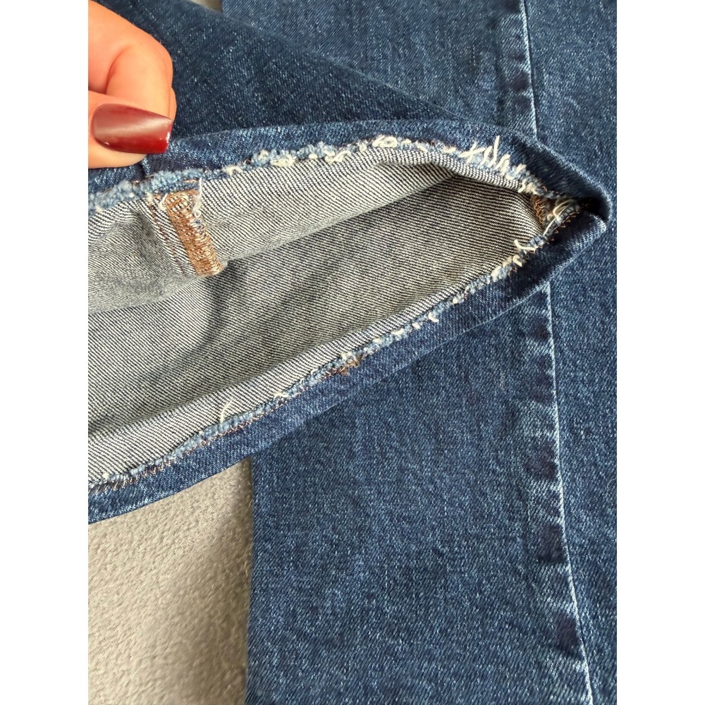 Madewell Emmett Wide-Leg Jeans Indigo Blue High Rise Size 28 Barrel - Picture 2 of 11